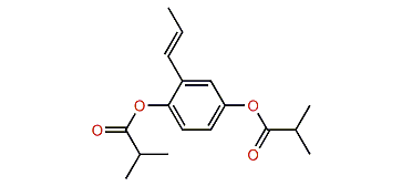 2-(E-Prop-1-enyl)-hydroquinone di-isobutyrate
